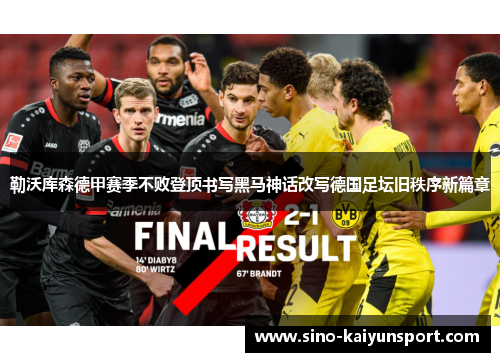 勒沃库森德甲赛季不败登顶书写黑马神话改写德国足坛旧秩序新篇章 勒沃库森德甲赛季不败登顶书写黑马神话改写德国足坛旧秩序新篇章